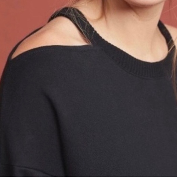 Maeve Open-Shoulder Sweatshirt - Picture 2 of 6